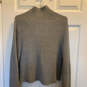 H&M Cable Knit Gray Turtle Neck Sweater